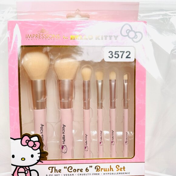 3572 HELLO KITTY MAKEUP BRUSH SET IMPRESSIONS VANITY - Picture 3 of 5